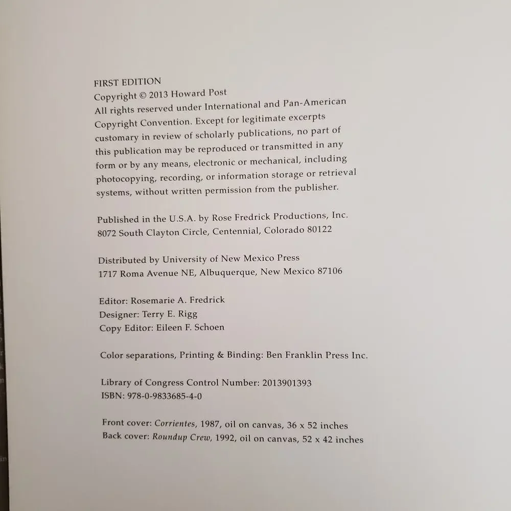Howard Post Western Perspectives Jerry N. Smith 2013 Hardcover 1st Edition. EUC‎